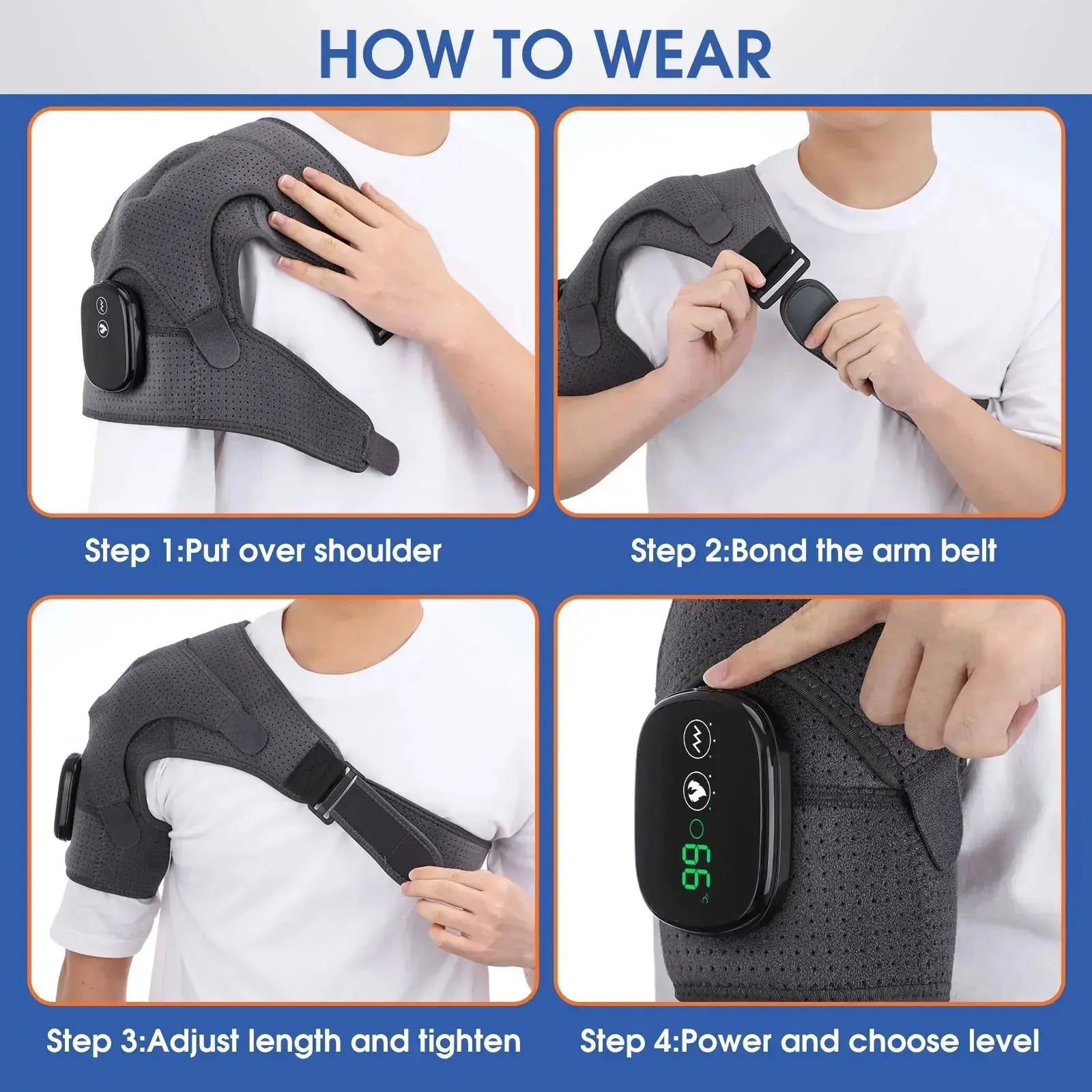 Heat Therapy Shoulder Massager - Brevora