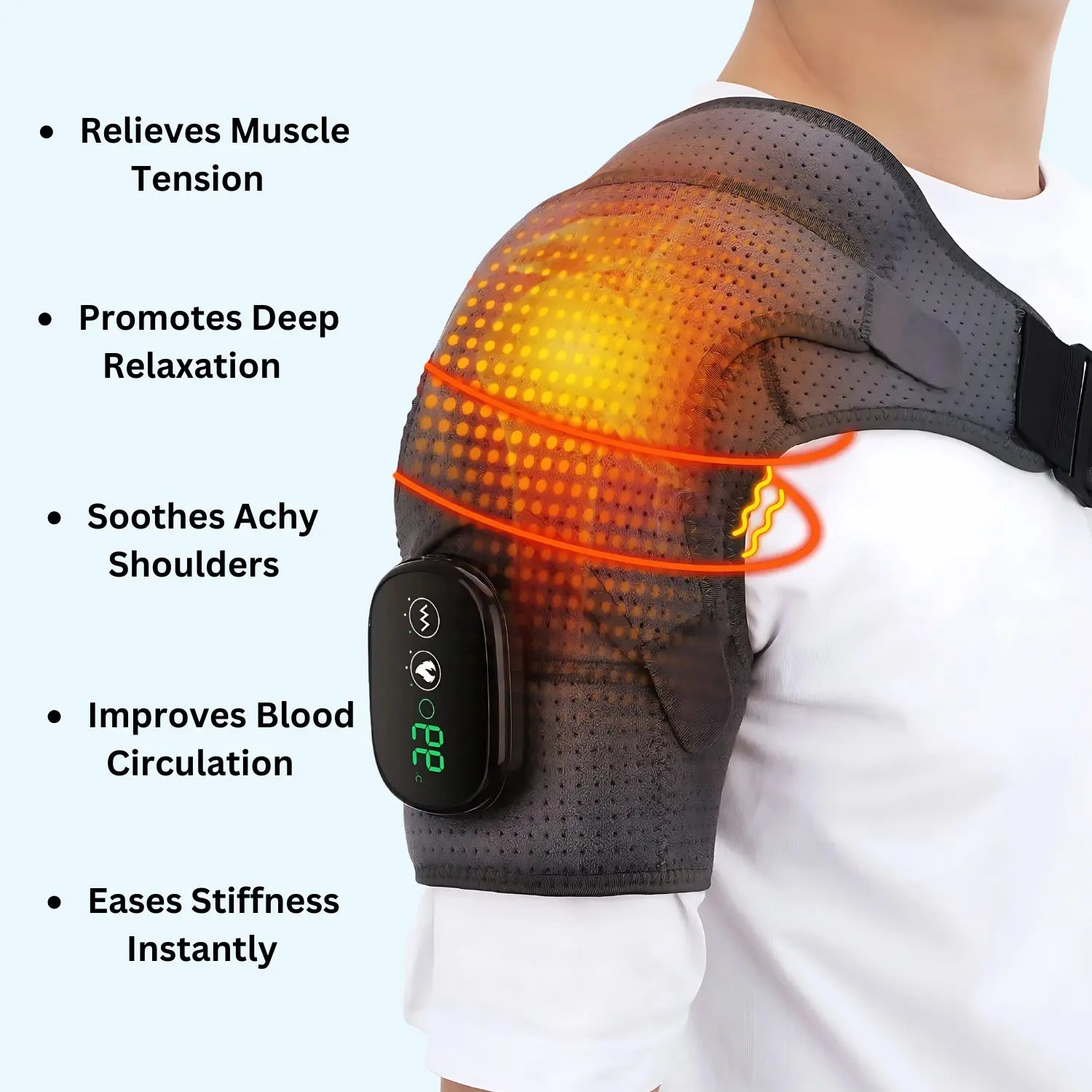 Heat Therapy Shoulder Massager - Brevora